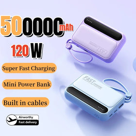 120W High-Capacity Portable Charging Power Bank With LED Digital Display